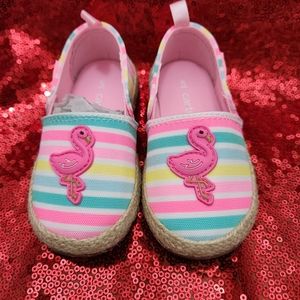 Carter's Multicolor Flamingo Espadrille Slip On Shoes